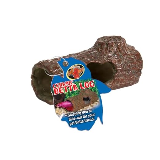 Zoo Med Laboratories AZMFA50 Sinking Ceramic Betta Log 4.25 inche