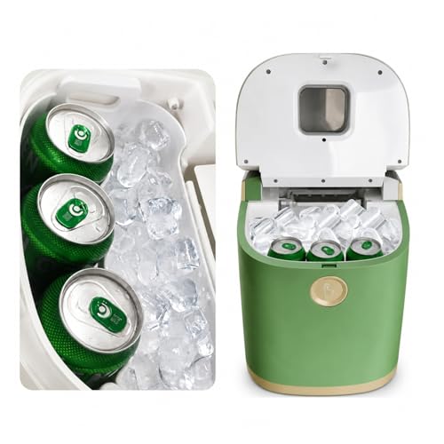 Fabricadora de hielo portátil 12V contador 9 cubos 30lbs/24h miniatura 5