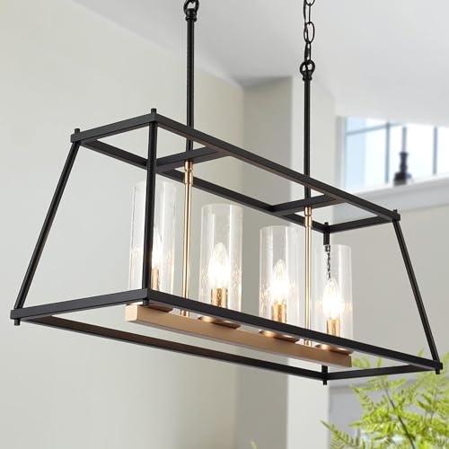 Dining Room Lighting Fixtures Over Table, Modern Farmhouse 4-Light Island