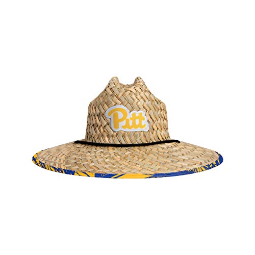 Image of FOCO Men's NCAA College Team Logo Floral Straw Sun Hat
