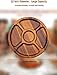 AIDEA Wood Cheese Plate Divided Serving Tray with Center Dip for Party 12inch