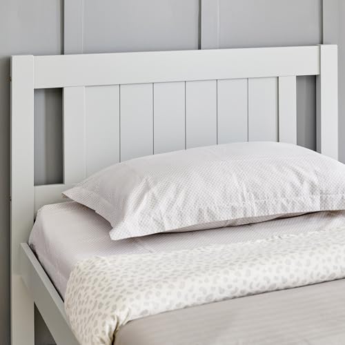 Image of Home Centre | Helios Taylor Lyra Single Bed | Solid Wood | Grey
