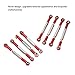 Culnflun 8Pcs Adjustable Steering Linkage Parts, Aluminum Alloy Servo Link Pull Rod for WPL C14 C24 B14 MN D90 D91 RC Crawler Car Upgrade Parts