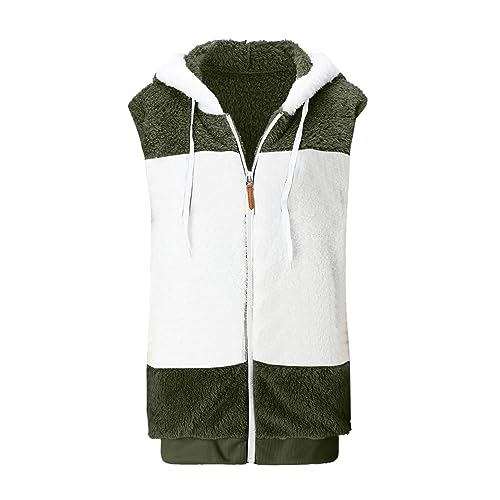 Sudadera de felpa calida con cremallera delantera y corte suelto para mujer en talla grande XL 4