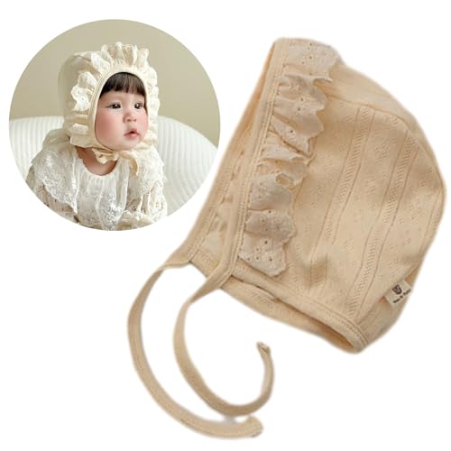 Princess Lace Hat Toddler Spring Sun Hat Little Girl Infant Soft Lace Up Hat Cotton Bonnet Baby Sun Protections Hat2