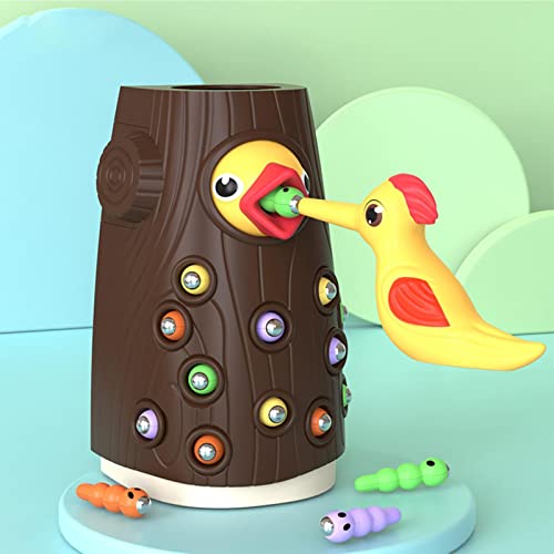 Brinquedo de pássaro magnético, Brinquedos de alimentação para crianças, Brinquedos Montessori para
