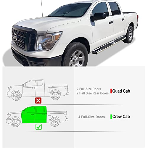 Estribos Espejo Pulido Compatible Nissan Titan 2004-2024 miniatura 4