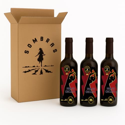 PRIMER OSCURO Vino tinto sin alcohol 0%, Bobal y Monastrell (3x37,5 CLT, 1125, mililitro)