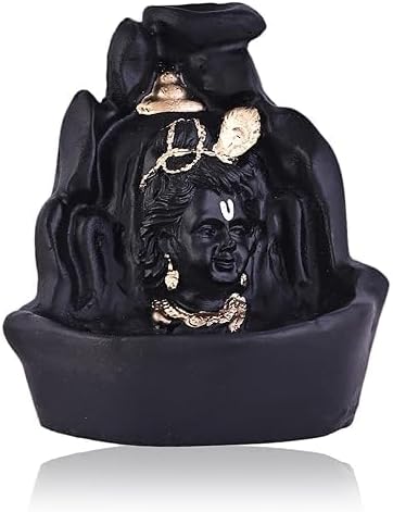 Radha Madhav Lord Krishna Smoke Backflow Incense Holder Decorative Showpiece with 15 backflow Cones