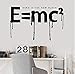 Calcomanía de pared escuela física ciencia mecánica cuántica aula decoración interior puerta ventana vinilo pegatinas letras arte mural 57x36 cm