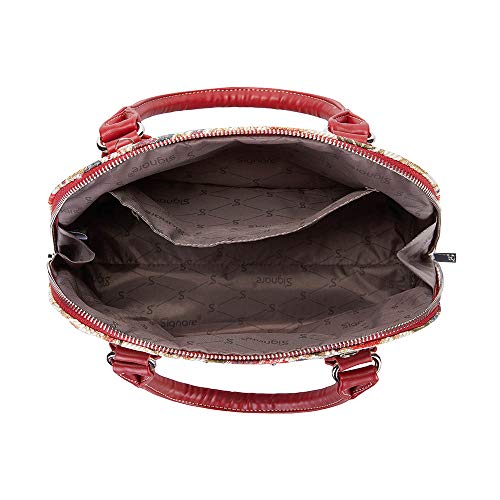 Signare Tapestry Hand & Shoulder Bag For Women |Fashionable Cross Body Bag Purses For Woman |Satchel Bag For Women Girls Teen With Flower Meadow Design |Conv-Flmd #TOP3
