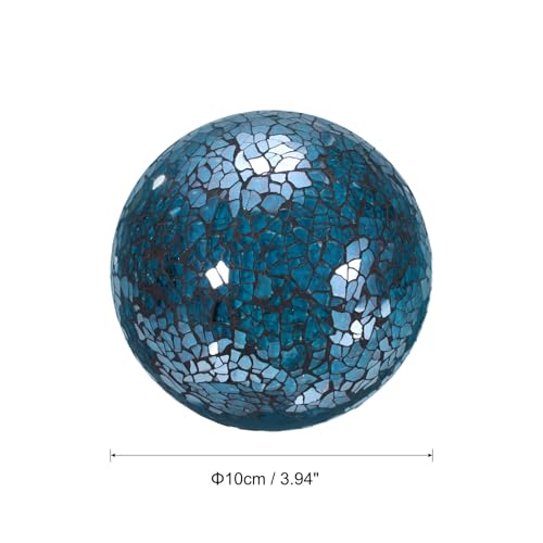 Esferas de centro de mesa de mosaico azul que transforman tu salón y hogar 3