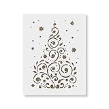 Christmas Tree Stencil - Laser Cut Reusable Template - Perfect for Christmas Stencil Crafts