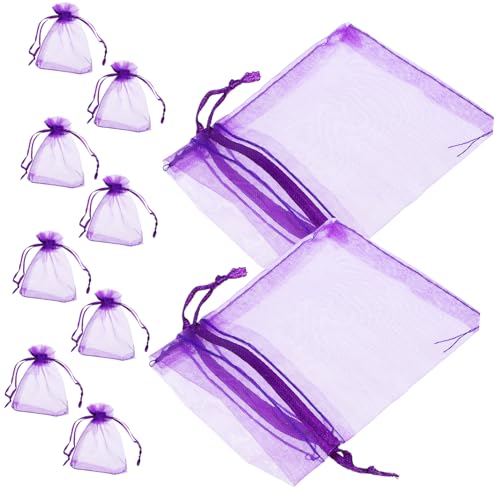 100 bolsas de sachet vacías aroma lavanda para joyas miniatura 1
