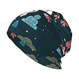 FHIZOAL Gorro de punto con mapa de Japón con símbolo cultural para hombre adulto, gorro de invierno cálido, gorro de calavera, para clima frío, senderismo, esquí, actividades al aire libre, Negro