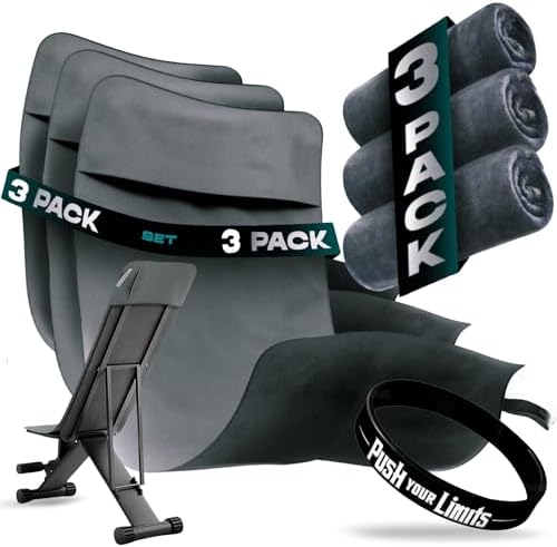 Asciugamano Rapido Microfibra Grigio + 5 Compressi | Leggero, Assorbente Per Palestra, Spiaggia, Campeggio