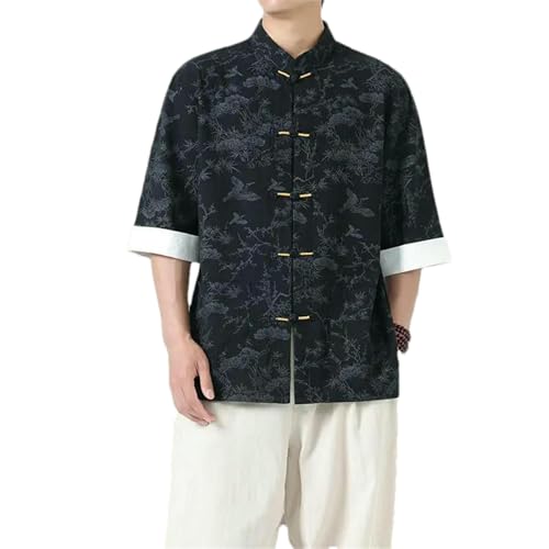 Chemise col mandarin homme légère pour éviter la chaleur de l'été