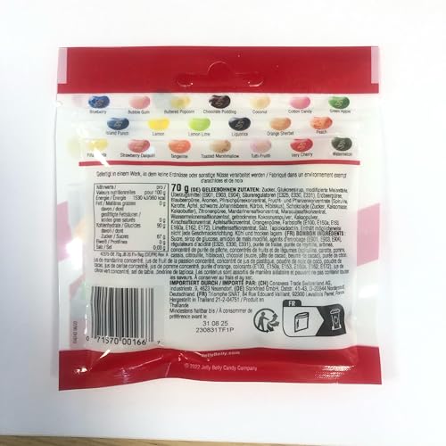 Jelly Belly Top 3er Mix - 20 Flavours Mix mit den beliebtesten Sorten, American Classics und Cotton Candy - Jelly Beans (3 x 70g)