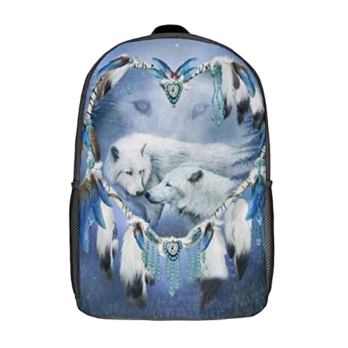 Mochila escolar unisex de ciervo 3D casual de 42x30x13cm