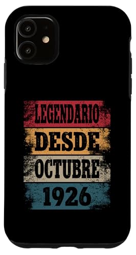 Carcasa para iPhone 11 Legendario Desde Octubre 1926 - Cumpleaños 98 Años