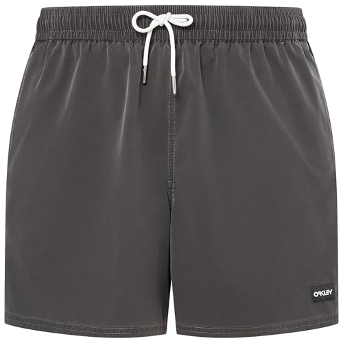 Image of Oakley Mens Robinson Recycled 16" Beachshort, Blackout, Large