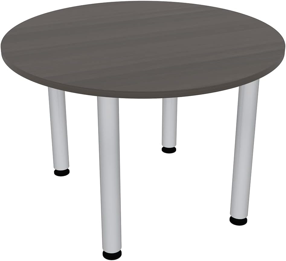 SKUTCHI DESIGNS INC. 46" Round Conference Room Table with Metal Post Legs Harmony Series : Office Products