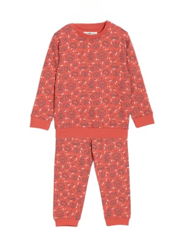 Image of The Mom Store Kids Sweatshirt With Joggers Set| Cotton With French Terry | Cute Prints | Warm | For Boys & Girls | Trendy Winter Sets For Kids | Hoodie And Sweatpant Set