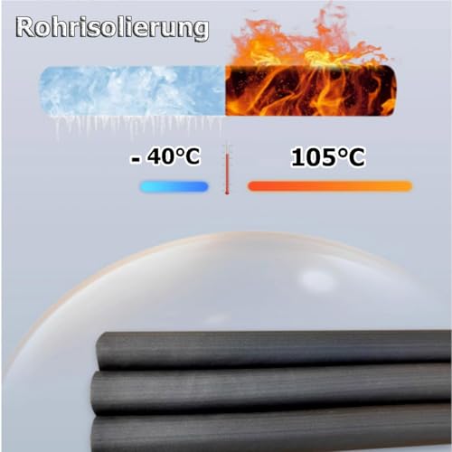 Rury izolacyjne do rur piankowych 15 mm – elastyczne osłony do kanalizacji o średnicy wewnętrznej 6–60 mm, energooszczędny rękaw ochronny, idealny do systemów grzewczych i chłodzących