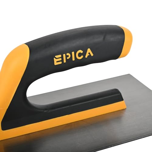 Image of Plastering Trowel - Professional Finishing Tool for Smooth Plaster, Cement, and Drywall Application - Durable Stainless Steel Blade with Comfortable Grip Handle, and DIY Projects.
