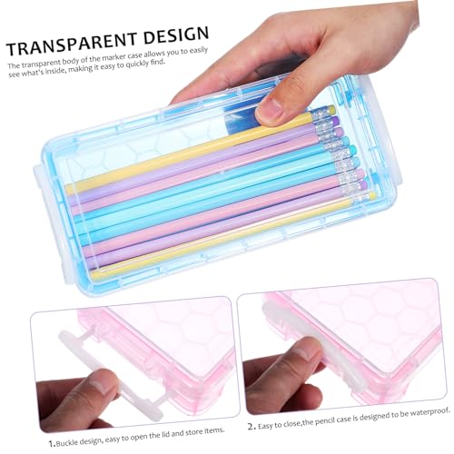 Boîte à crayons transparente pour ranger les feutres sans perdre de place - 7