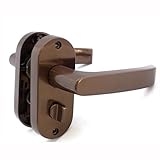 川口技研 Jレバー 内締錠 小判座 住宅室内用レバーハンドル バックセット50mm JL-24-3K-Br ブラウン