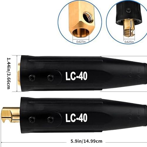 Conectores de cable de cobre para extremos de cables de soldadura 5