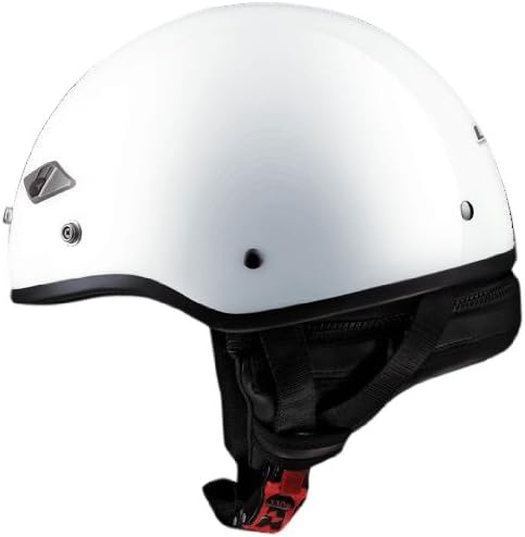 LS2 Helmets HH568 Half Helmet (Solid Pearl White, Small)
