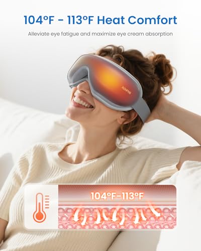 Image of RENPHO Eyeris 1 Eye Massager with Heat, Birthday Gifts for Men and Women, FSA Eligible HSA, Smart Eye Mask for Head Tension and Screen Fatigue, Eye Strain