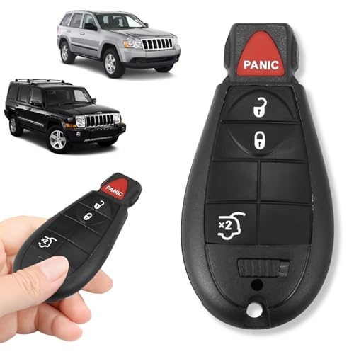 Télécommande clé de voiture M3N5WY783X 433 MHz compatible Grand Cherokee et Commander