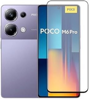 Tempered Glass Screen Protector For Xiaomi Poco M6 Pro, Clear