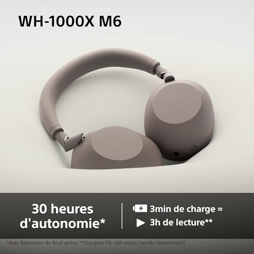 arceau sans fil WH1000XM6 à réduction de bruit active - vue 10