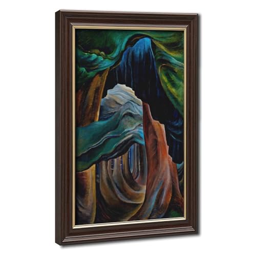 Toile tendue Forêt d'Emily Carr, idéal pour la décoration murale du salon ou bureau