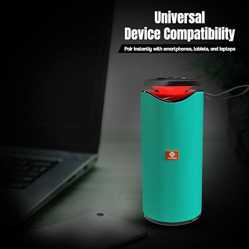 Image of MAKPOWER BEAT Box 10W Bluetooth Speaker - Wireless, Portable, Premium Bass, 4 Hours Playtime, Built-in Mic, TF /USB Support - Perfect for Outdoor, Home, Travel & Parties (Green)