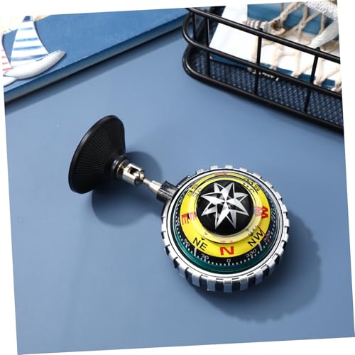 Brújula de tablero pequeña con ventosa para autos y barcos miniatura 7