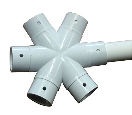 Geodesic 6-way 1" or 1-1/2" Geodesic hub for PVC Domes