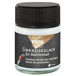KREUL 99400 – Coatinglak in potje van 50 ml, hoogglanzende, transparante beschermings- en coatinglak voor met bladmetaal…