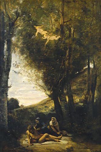 Impression Tableaux Graffiti Art Mural Corot pour décoration murale chambre et salon moderne