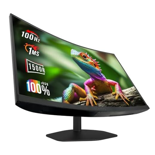 Sceptre New Curved 27-inch Gaming Monitor 1500R 100Hz HDMI X2 DisplayPort 1ms 100% sRGB, Build-in Speakers Machine Black 2026 (C275W-FW100T)