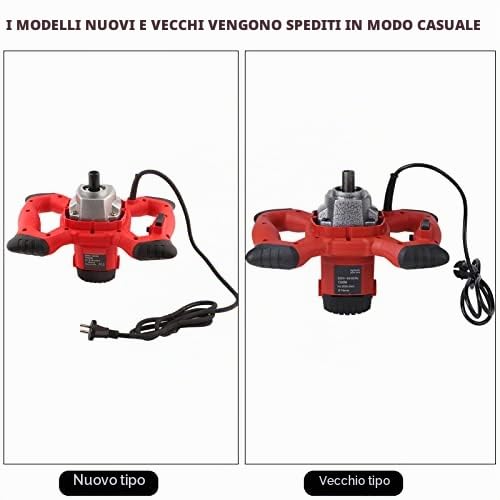1500W 220V Miscelatore cemento e malta, Miscelatore per Calcestruzzo Miscelatore per Colla, Mescolatore Betoniera, Qualità Industriale, 6 Vlocità, 80 x 19.5cm