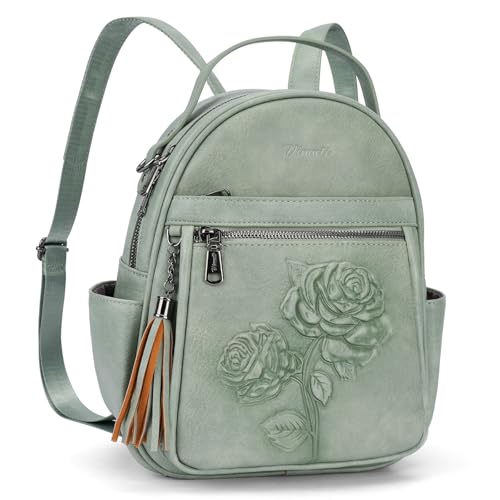 Image of Mini Backpack Purse for Women,Vegan Leather Small Backpack for Daily | Embossed Lightweight Water-Resistance Travel Mini Fashion Daypack Bag,Ladies Casual Backpack Purse Gift Choice for Women