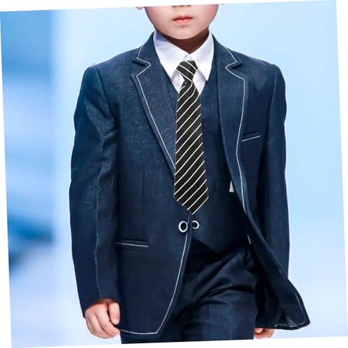 Boys Necktie Stylish Costume Accessory for Dress Up Parties Performances Durable Skin Friendly for School Uniforms Special Occasions2