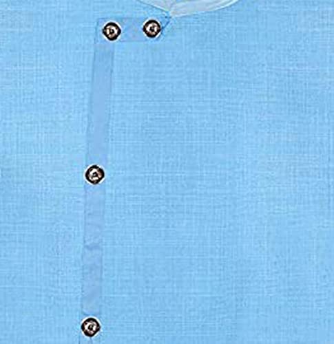 Image of Trustous Mens Cross Kurta Dhoti Set In Cotton