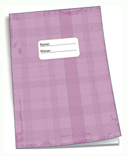 Edition Trötsch 201538 - Cuaderno de Deberes (DIN A5, 96 páginas, con sobre Transparente), Color Rosa