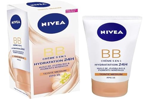 NIVEA Crema BB Essentials de 24 horas de hidratación y...